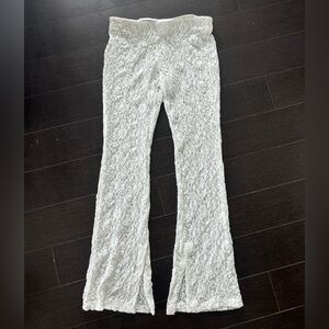 Zara White Lace Pants